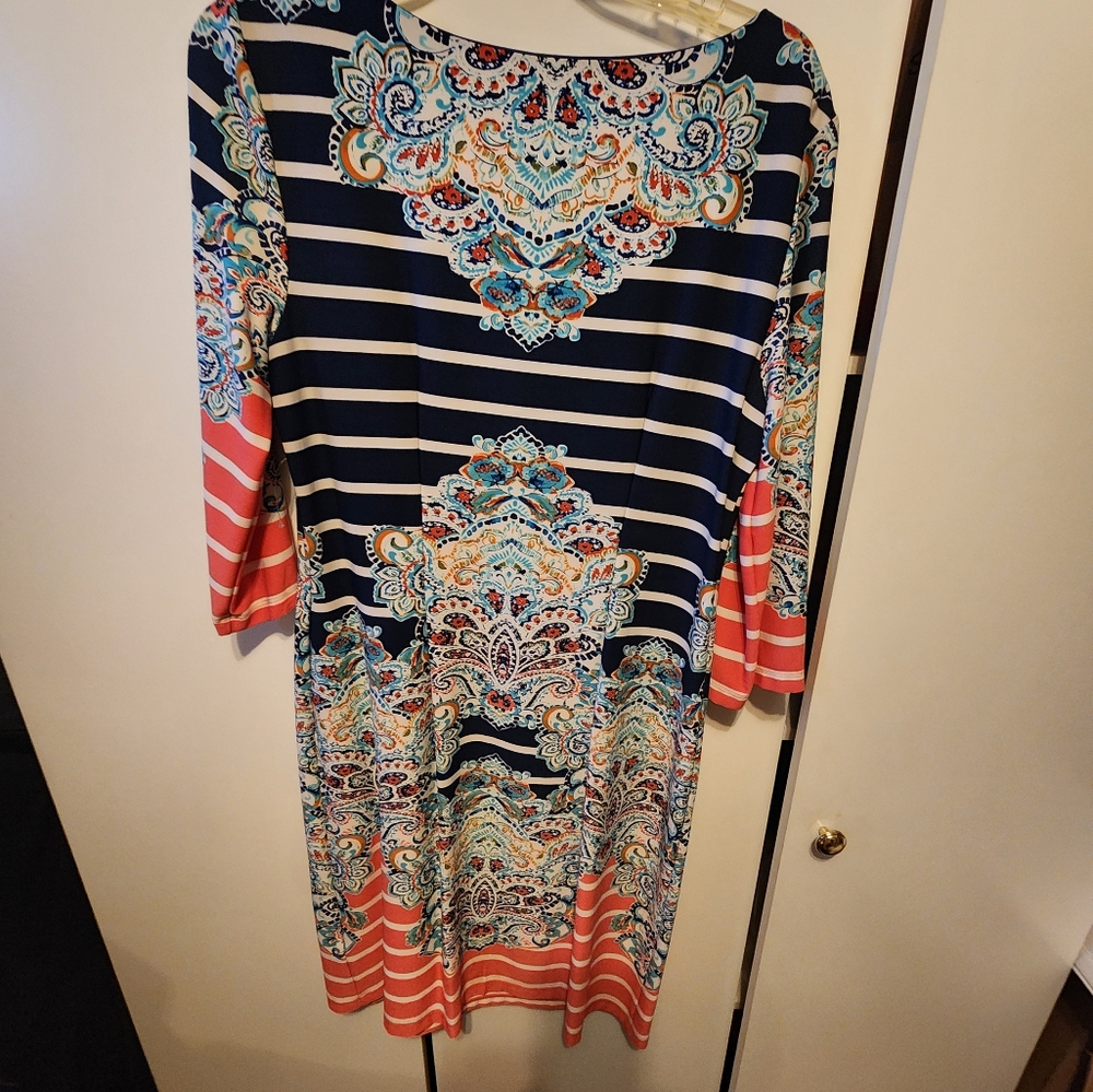 Mid length multi colored dress